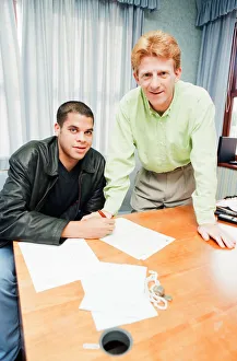 Marcus Hall, Coventry City Football Player, signs a five year contract Marcus Hall, Coventry City Football Player, signs a five year contract