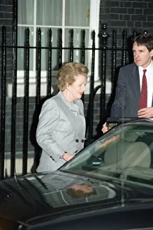 Margaret Thatcher at 10 Downing Street following the Prime Minister's resignation Margaret Thatcher at 10 Downing Street following the Prime Minister's resignation