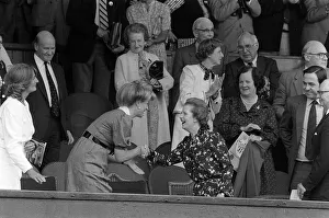 Margaret Thatcher British Prime Minister - Jun 1983 at the Wimbledon Tennis Margaret Thatcher British Prime Minister - Jun 1983 at the Wimbledon Tennis