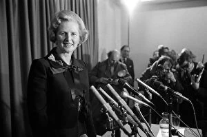 Images Dated 11th February 1975: Margaret Thatcher Feb 1975 wins Conservative Leadership Election
