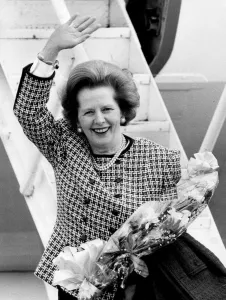 Margaret Thatcher at Gatwick Airport - May 1987 Margaret Thatcher at Gatwick Airport - May 1987