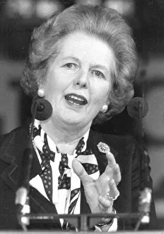 Margaret Thatcher giving speech - February 1987 Margaret Thatcher giving speech - February 1987