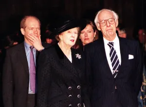 Margaret Thatcher with husband Denis January 1999 Margaret Thatcher with husband Denis January 1999