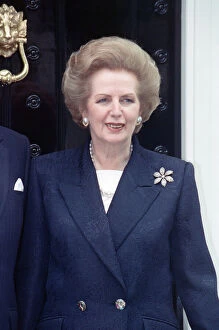 Images Dated 30th June 1992: Margaret Thatcher leaving for first day in House of Lords. 30th June 1992