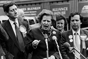Margaret Thatcher and Peter Bruinvels at election rally - June 1983 Margaret Thatcher and Peter Bruinvels at election rally - June 1983