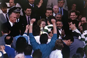Margaret Thatcher presents Scottish Cup to Roy Aitken 1988 Margaret Thatcher presents Scottish Cup to Roy Aitken 1988