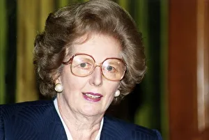 Margaret Thatcher Prime Minister wearing glasses 1990 Margaret Thatcher Prime Minister wearing glasses 1990