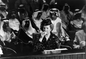 Margaret Thatcher in Saudi Arabia - 27 April 1981 Margaret Thatcher in Saudi Arabia - 27 April 1981