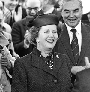Margaret Thatcher visiting Austin and Pickersgill shipyard, Sunderland Margaret Thatcher visiting Austin and Pickersgill shipyard, Sunderland