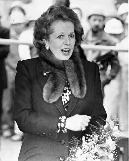 Margaret Thatcher visiting Sunderland North Sands to name the Stena Seawell Margaret Thatcher visiting Sunderland North Sands to name the Stena Seawell