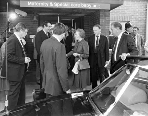 Margaret Thatcher visits Newcastle General Hospital Margaret Thatcher visits Newcastle General Hospital