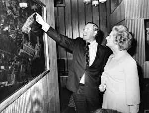 Margaret Thatcher visits the offices of the Newcastle Evening Chronicle Margaret Thatcher visits the offices of the Newcastle Evening Chronicle