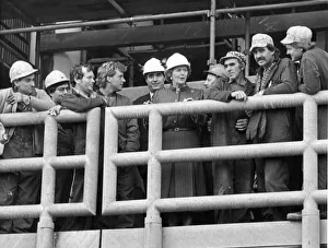 Margaret Thatcher visits Press Production Systems yards at Wallsend Margaret Thatcher visits Press Production Systems yards at Wallsend