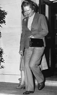 Margaret Thatcher wearing trousers - August 1982 Margaret Thatcher wearing trousers - August 1982