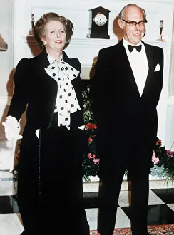 Margeret Thatcher with husband Denis at the 250th anniversary of Number 10 Downing Street Margeret Thatcher with husband Denis at the 250th anniversary of Number 10 Downing Street