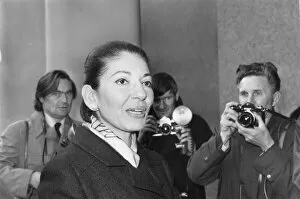 Images Dated 26th November 1973: Maria Callas rehearses for Festival Hall concert. Maria Callas the opera