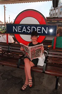 Maria Smedley actress at Neasdon tube September 1997 station Maria Smedley actress at Neasdon tube September 1997 station