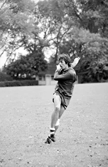 Mark Lawrenson football player of Brighton FC - August 1979 during a training Mark Lawrenson football player of Brighton FC - August 1979 during a training