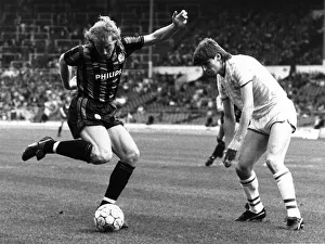 Mark Lillis of Manchester City and Colin Pates Chelsea 1986 Mark Lillis of Manchester City and Colin Pates Chelsea 1986