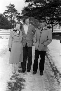 Mark Thatcher with parents Margaret and Denis in January 1982 Mark Thatcher with parents Margaret and Denis in January 1982
