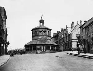 The Market place at Barnard Castle. 11th October 1930 The Market place at Barnard Castle. 11th October 1930