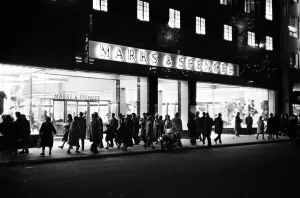 Marks and Spencer, Oxford Street, London. 8th December 1964 Marks and Spencer, Oxford Street, London. 8th December 1964