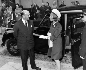The Marquess of Normanby escorts Katharine, Duchess of Kent into Middlesbrough Town Hall The Marquess of Normanby escorts Katharine, Duchess of Kent into Middlesbrough Town Hall