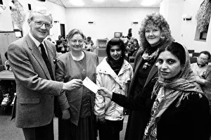 Marsh Adult Education Centre and Training for life , Lockwood present a cheque for £ Marsh Adult Education Centre and Training for life , Lockwood present a cheque for £