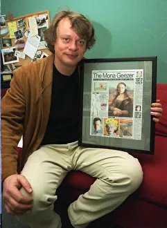 Martin Clunes actor February1999 with his Mirror mock up Martin Clunes actor February1999 with his Mirror mock up