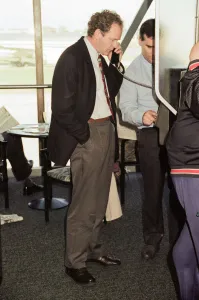 Martin McGuinness and colleague leave Heathrow Airport. 23rd October 1994 Martin McGuinness and colleague leave Heathrow Airport. 23rd October 1994