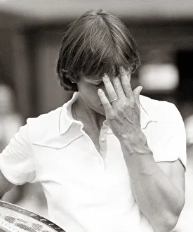 Martina Navratilova Tennis Player under Pressure July 1980 Martina Navratilova Tennis Player under Pressure July 1980