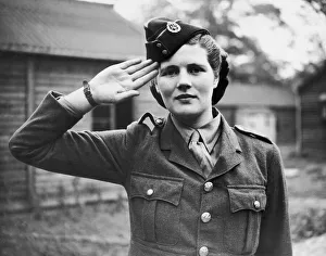Mary Churchill daughter of Prime Minister Winston Churchill seen here on parade in Mary Churchill daughter of Prime Minister Winston Churchill seen here on parade in