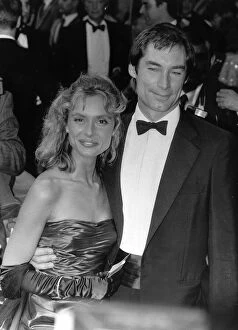 Images Dated 29th June 1987: Maryam D Abo actress with Timothy Dalton June 1987