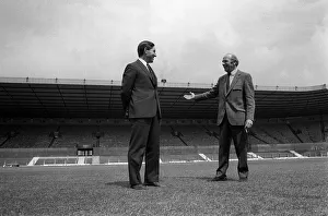 Matt Busby introduces new Manchester United manager Frank O Farrell to Old Trafford Matt Busby introduces new Manchester United manager Frank O Farrell to Old Trafford
