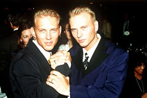 Images Dated 2nd April 1990: Matt Goss and brother Luke Goss April 1990 from the pop group Bros at the Ivor