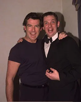Matthew Wright and Pierce Brosnan December 1997 Matthew Wright and Pierce Brosnan December 1997