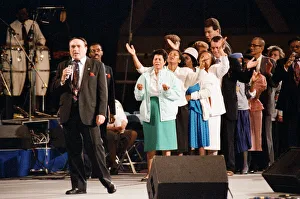 Maurice Cerullo, an American pentecostal televangelist during his ' Maurice Cerullo, an American pentecostal televangelist during his '