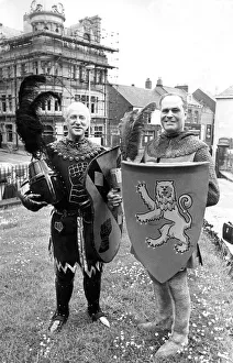 Max Diamond and Frank Hayden of the British Jousting Society in Sunderland for Max Diamond and Frank Hayden of the British Jousting Society in Sunderland for
