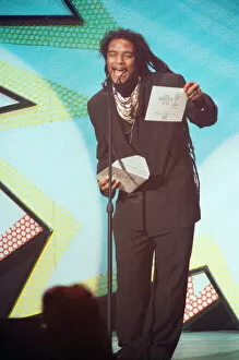 Images Dated 12th February 1992: Maxi Priest at the Brit Awards, held at Hammersmith Odeon. 12th February 1992