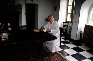 Bill Maynard British actor in his house in Nabinaud, France Bill Maynard British actor in his house in Nabinaud, France