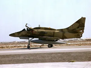 A McD A4 Douglas Skyhawk fighter plane of the Frre Kuwait Air Force used in the Gulf War A McD A4 Douglas Skyhawk fighter plane of the Frre Kuwait Air Force used in the Gulf War