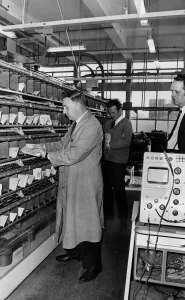 Mechanisation, like this letter sorting machine introduced at Newport Head Post Office Mechanisation, like this letter sorting machine introduced at Newport Head Post Office