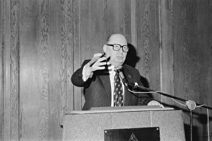 Media Mogul Lew Grade announces he has been signed up as a Chairman Media Mogul Lew Grade announces he has been signed up as a Chairman