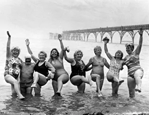 Members of Clevedon outdoor swimmers brave the cold, murky waters of the Bristol Channel Members of Clevedon outdoor swimmers brave the cold, murky waters of the Bristol Channel