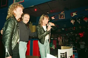 Images Dated 21st April 1993: Members of Judas Priest, photo-call to launch their Greatest Hits Album at Yesterdays