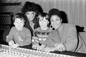 Some members of pop group Five Star meeting some of their young fans. 23rd March 1988 Some members of pop group Five Star meeting some of their young fans. 23rd March 1988