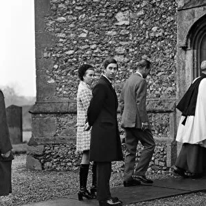 Images Dated 30th January 1971: Members of the Royal Family at Hillington Church, Kings Lynn