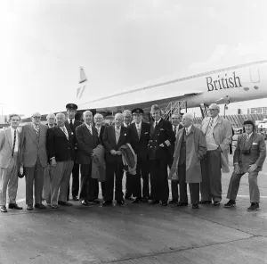 Eight members of the Royal Flying Corps went on a Concorde flight from Heathrow Airport Eight members of the Royal Flying Corps went on a Concorde flight from Heathrow Airport