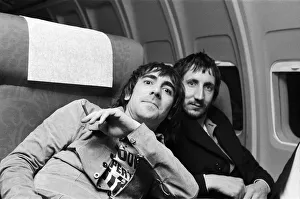 Members of The Who rock group. Drummer Keith Moon Members of The Who rock group. Drummer Keith Moon