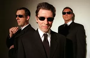 Images Dated 24th July 1997: MEN IN BLACK FASHION. PIC SHOWS L-R MUSICIANS ROY PERCY